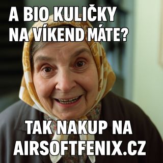 🧓💬 „A bio kuličky na víkend máte?“ 👉 Tak nakup na AirsoftFenix.cz https://www.airsoftfenix.cz/kulicky/?pv31=97 ♻️ Spousta...