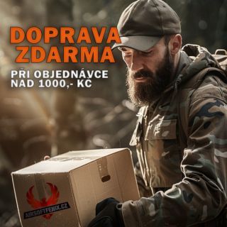 při objednávce nad 1000,- máš u nás dopravu zdarma. Tak mrkej na www.airsoftfenix.cz